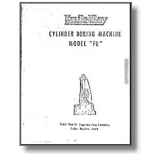 Model FR Boring Bar Manual (image for) Model FR Boring Bar Manual